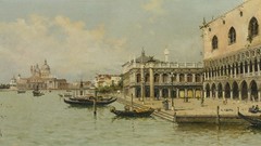 Palace Italy venice paintings italia gondolas venezia Antonio 