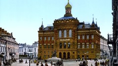 Palace Warsaw Poland old photo architecture buildings old 