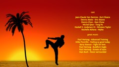 Palm trees silhouettes jean-claude van damme kickboxing Paul 