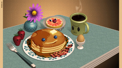 Pancakes food covered food