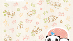 Panda bears pastel tarepanda