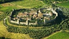 Panorama Italy architecture italia Medieval monteriggioni