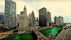 Panoramic Chicago River