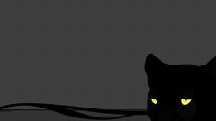 Panthers yellow eyes artwork