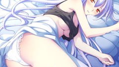 Panties beds long hair