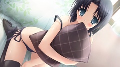 Panties bent over thigh