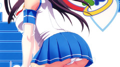 Panties blue eyes school