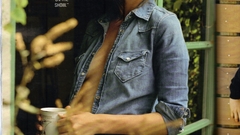 Panties Celebrity open shirt