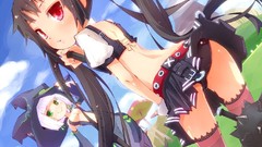 Panties cleavage thigh highs