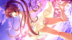 Panties dress long hair