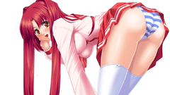 Panties ecchi redheads school