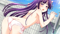 Panties ecchi topless purple