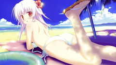 Panties Flowers long hair