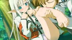 Panties long hair green