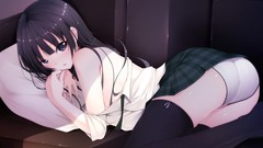 Panties school uniforms purple