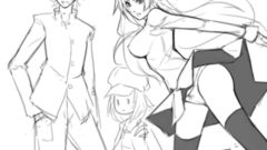 Panties sketches bakemonogatari araragi