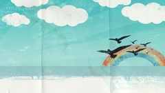 Paper Birds fly Over