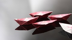 Paper Boats reflections paper boat papercraft