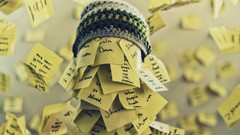 Paper hats post it note
