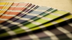 Paper multicolor depth of field color spectrum Pantone