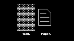 Paper wall funny black