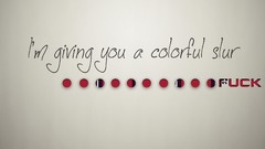 Paper white multicolor Fuck