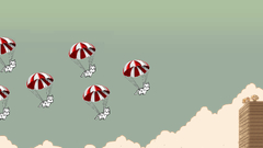 Parachute animal cats The