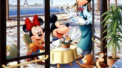 Paris cartoons mickey mouse goofy minnie mouse Disney Company 