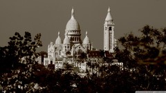 Paris cityscapes Sacré Coeur Montmartre