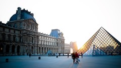Paris France area fountain buildings historic artwork skyscapes 
