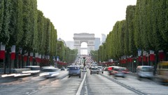 Paris France avenue arc de triomphe Champs Elysées
