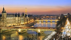 Paris France Bridges cities rivers seine