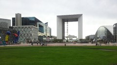 Paris France cityscapes La Defense Grande Arche