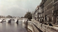 Paris France Europe vintage Bridges urban streets cityscapes 