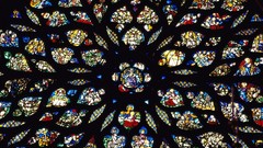 Paris France stained glass rosary