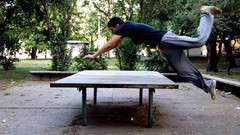 Parkour motion urban art