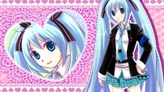 Parody anime girls hatsune miku vocaloid twintails Shugo Chara!