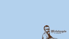 Parody Michelangelo artists minimalistic