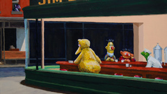 Parody Sesame Street Nighthawks