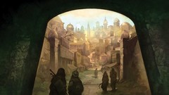 Pathfinder cityscapes arabian fantasy art citylife