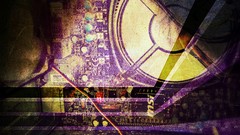 PC Computers Violet cam technologic Modern Art technic