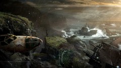 Pc games tomb raider lara croft concept art shipwreck artwork 