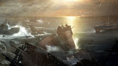 Pc games video tomb raider lara croft concept art shipwreck 