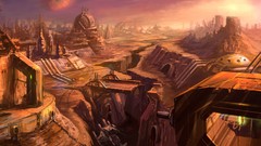 PC ruins Peter Lee planets starcraft artwork blizzard 