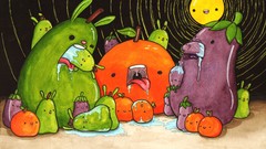 Pears eggplants bunny ears trippy cannibalism vore