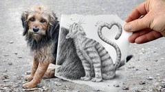 Pencils drawings artwork Ben Heine Pencil Vs Camera