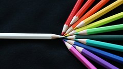 Pencils pink floyd inspiration rainbows The Dark Side Of The 