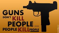 People Guns abstract kill