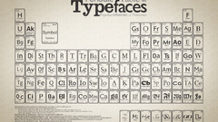 Periodic Table font typefaces