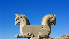 Persepolis architecture History ride iran blue skies stone eagle